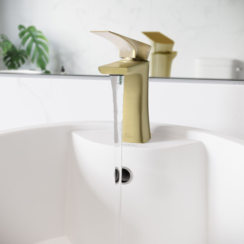 Robinet de salle de bain monotrou, monocommande, Monaco, Or brossé