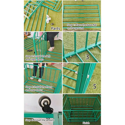 Le chariot de rangement pour balles peut contenir 45 balles, un panier de basketball ou de volleyball avec des roues, un support durable pour chariot d'exercice à roulettes