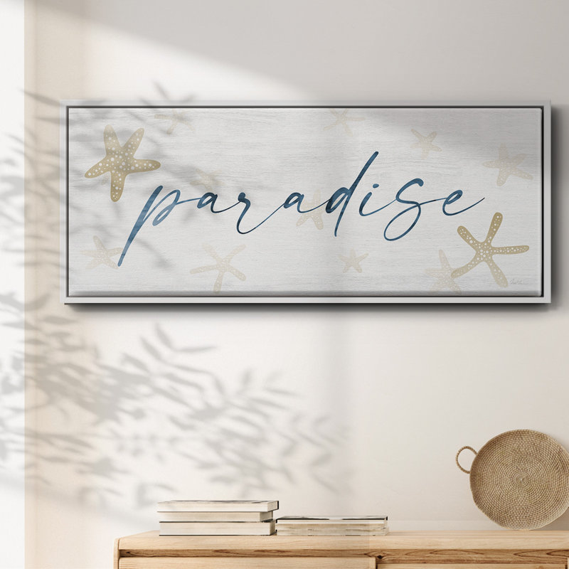 Paradise- Framed Canvas, 24" H x 60" W