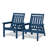 Set Of 2 Adjustable HDPE All Weather Outdoor Adirondack Chair-1070711735