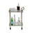 Two Tier 30"H Rolling Bar Cart, Rectangle-975132703