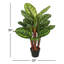 Feuillage artificiel paon en pot