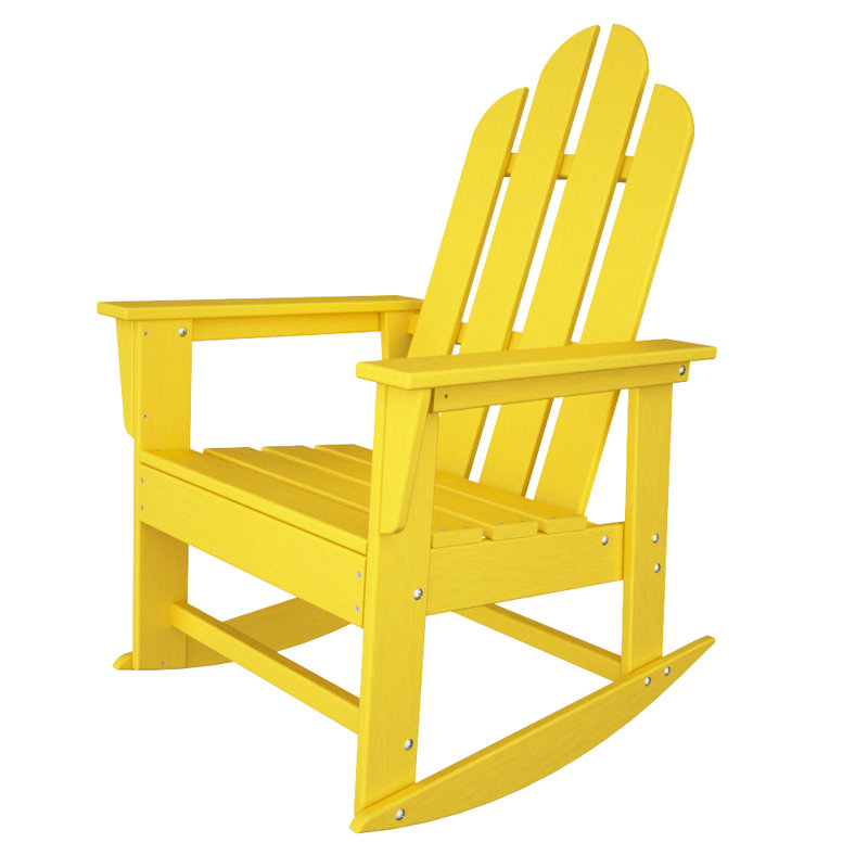 Chaise berçante POLYWOOD Long Island, Citron