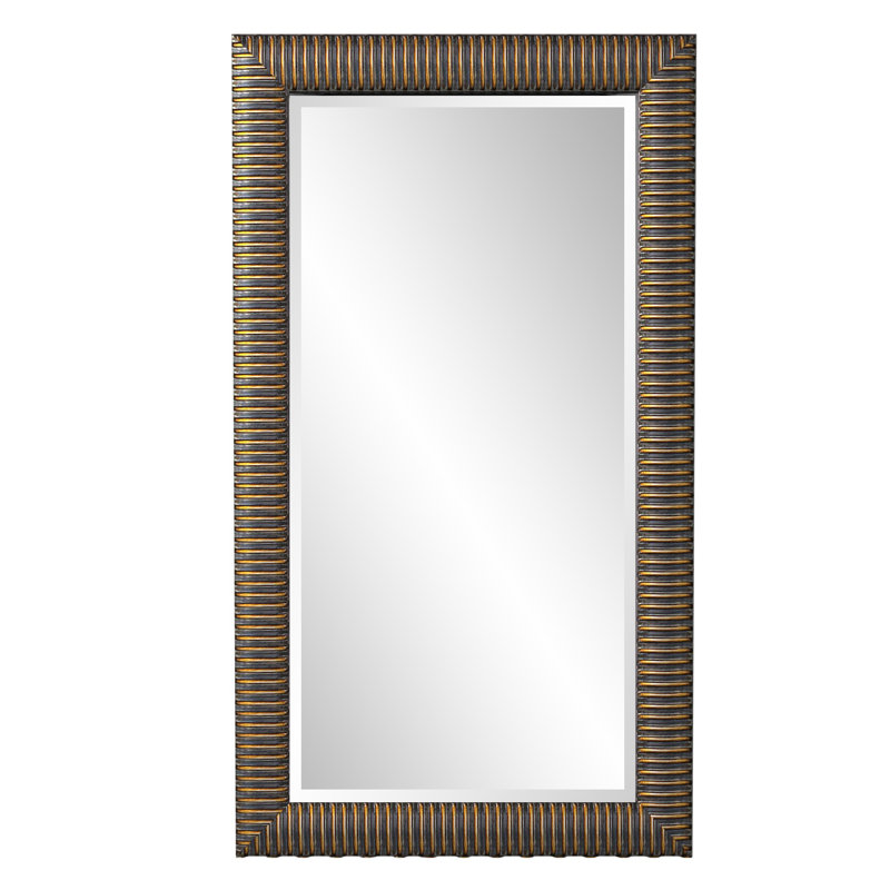 Leiker Solid Wood Rectangle Mirror