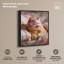 Décoration murale sur toile Glam Kitty Nap par Art Remedy, cadre argenté, 16 x 20-1444839085-1444839099
