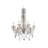 6-Light Chrome Chandelier With Clear Crystals