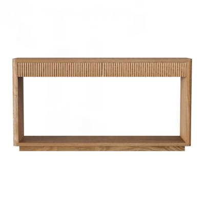 Modern 2-Drawer Fluted Console Table