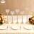 20-Piece Metal & Glass Candle Holder Set, Tiered Beaded Table Centerpiece Candlesticks For Wedding And Living Room-1924868045-1924868041
