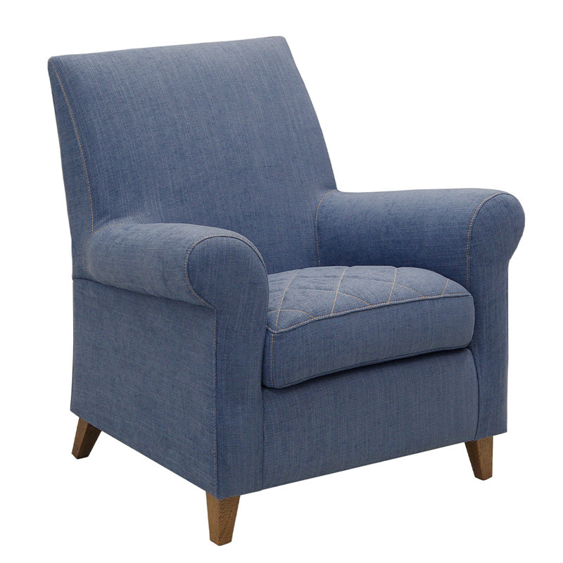 Pausa Armchair, Walnut, Bora Bora 08