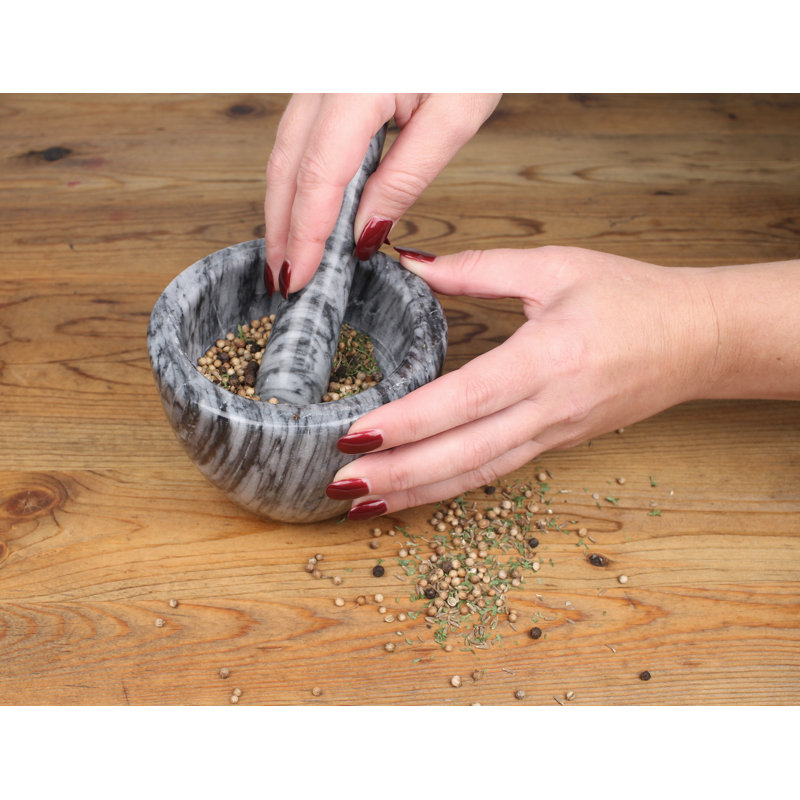 Marble Mortar And Pestle Set