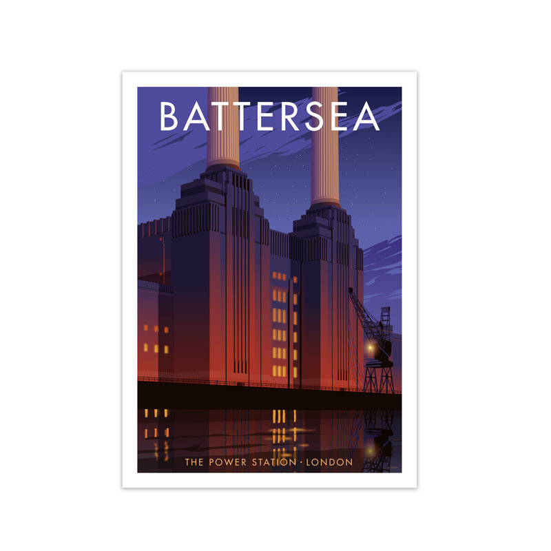 Battersea by Stephen Millership - Print, 59.4 cm H x 42 cm W x 1 cm D, No Frame