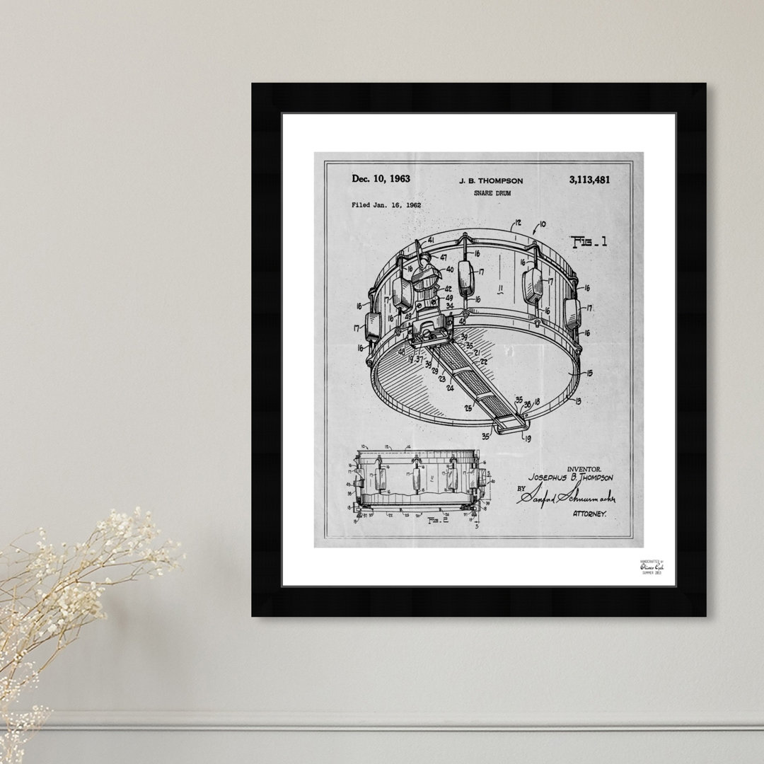 'Snare Drum 1962' Framed Graphic Art