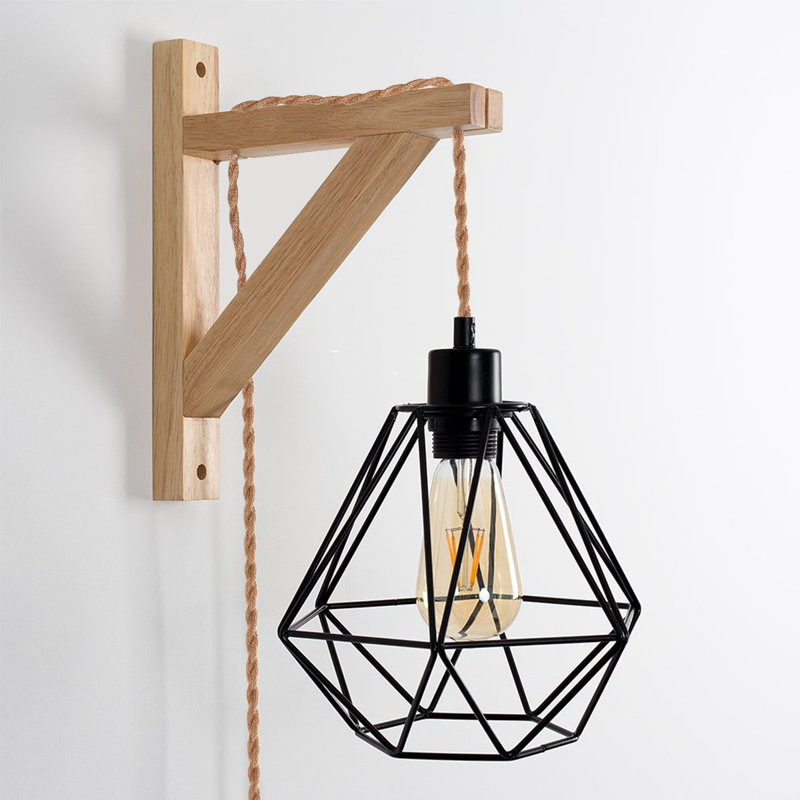 Pendant Light Cord Kit Hemp Rope With Dimmer, Vintage Hanging Lighting Cord(Shade Not included)