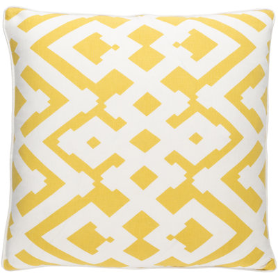 Belford Large Zig Zag Linen Throw Pillow