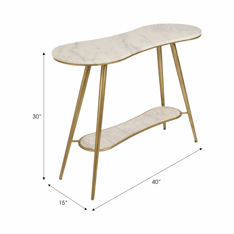 40" Thera Marble Console Table