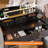 31.5" Vanity Desk with LED Mirror & Power Outlet, 3 Lighting Modes, Storage Drawers & Stool for Bedroom-1542781479