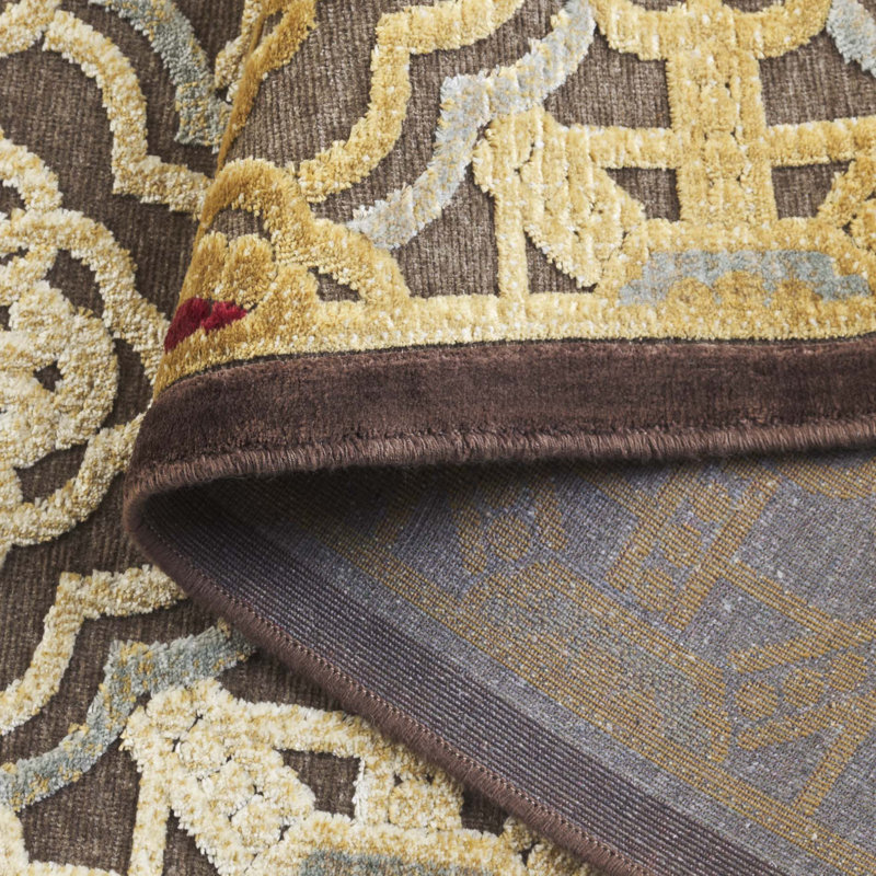 Tapis damassé en viscose / polyester / coton Par300