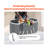 Foldable Dog Bathtub Elevated Grey Shower Station For Small & Medium Dogs & Cats
