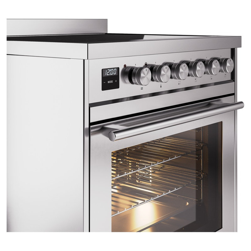 ILVE Professional Plus II 30 in Induction Range, Stainless Steel