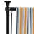 vidaXL Outdoor Roller Blind Yellow and White Fabric and Steel-98912591-98912587