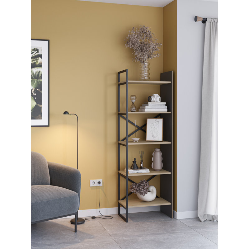 Bookcase 58 cm with 5-Tier Design