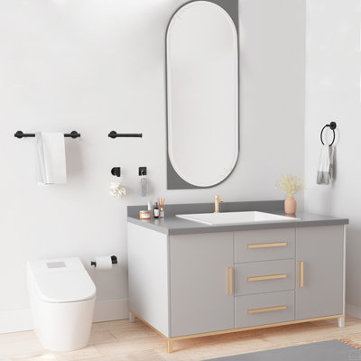9 Pieces Bathroom Hardware Accessories Set Towel Bar Set Wall Mounted