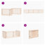 Archie & Oscar Dog Gate With Door Foldable 4 Panels 320 Cm Poplar Wood-554313575-554313569