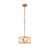 Jairdan 3-light Matte Black Glass Drum Pendant-469694665