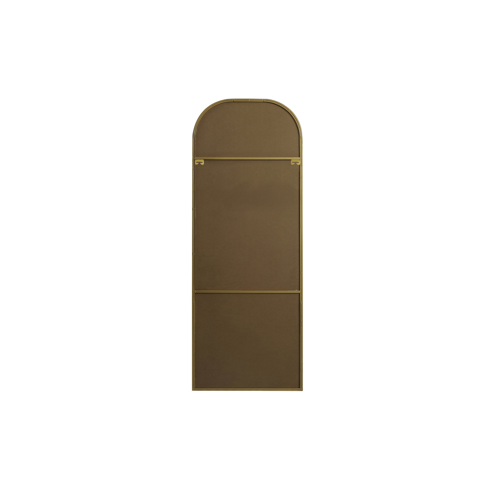 Sabine Metal Wide Arch Wall Mirror, 74" x 28", Brass