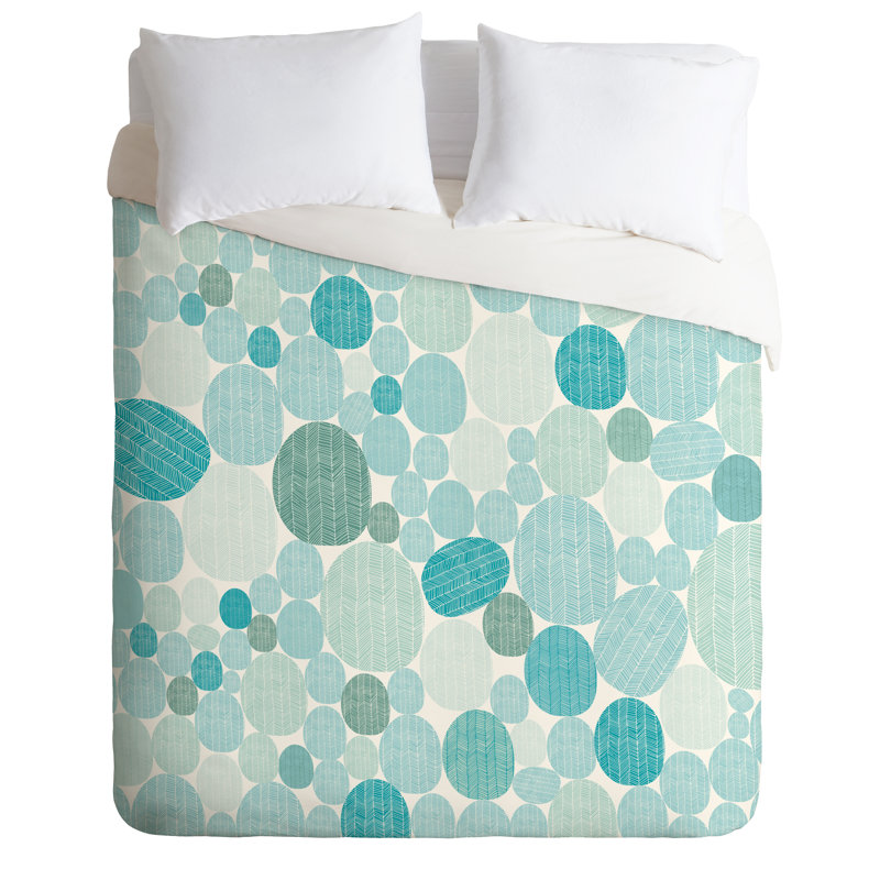 Camilla Foss Polyester Dots Duvet Cover, King Duvet Cover + 2 King Shams