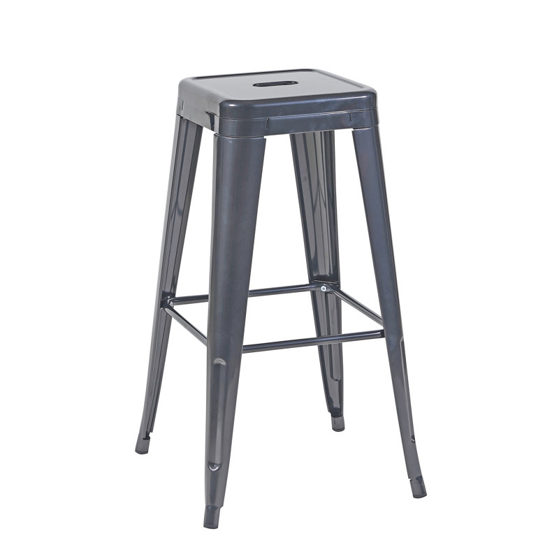 Tabouret à hauteur de comptoir 30 pouces, Tabouret de bar (siège d'une hauteur de 30 po), Gris foncé