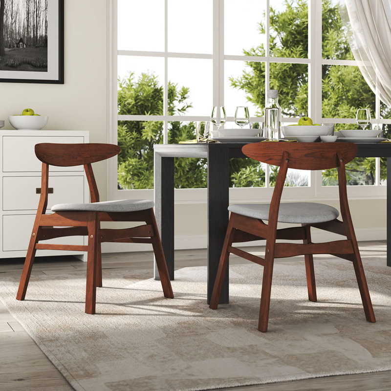 47cm H Linen Upholstered Side Chair, Grey