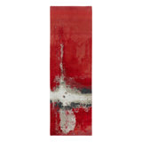 Modern Handmade Silk and Wool Area Rug