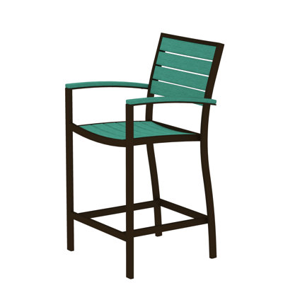 Chaise avec accoudoirs de comptoir POLYWOOD Euro