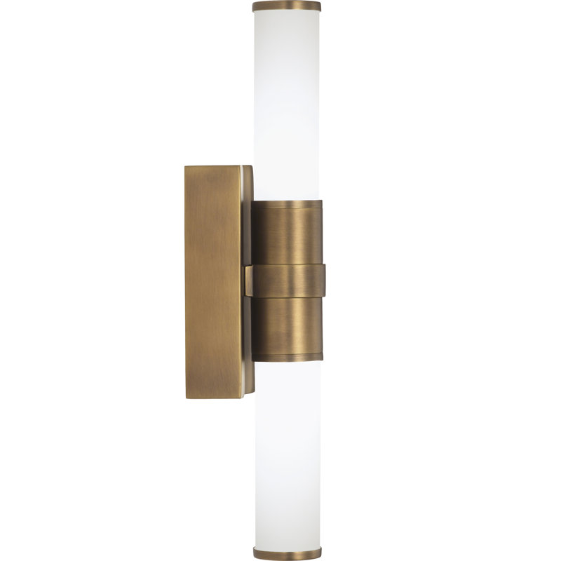 Roderick 2 - Light LED Flush Mounted Sconce, Warm Brass