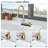 Drop In Waterfall Kitchen Sink - 33X22" White Composite Granite Quartz Single Bowl Workstation Kitchen Sink With Pull-Out Faucet