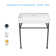 Kichae 16.3'' Ceramic Rectangular Bathroom Sink with Overflow