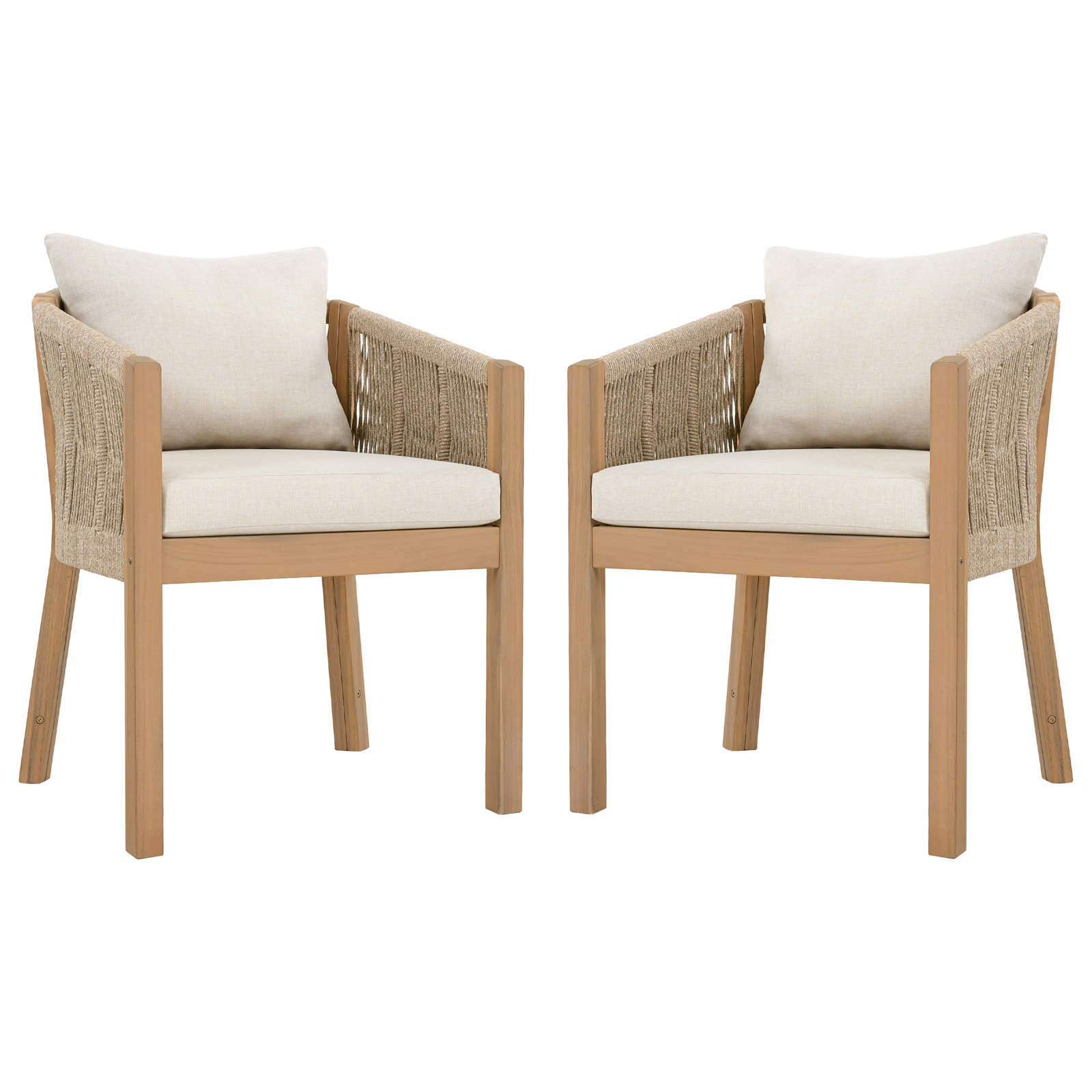 Acacia Patio Armchair, Taupe