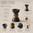 Handmade Black Marble & Acacia Wood Candleholder