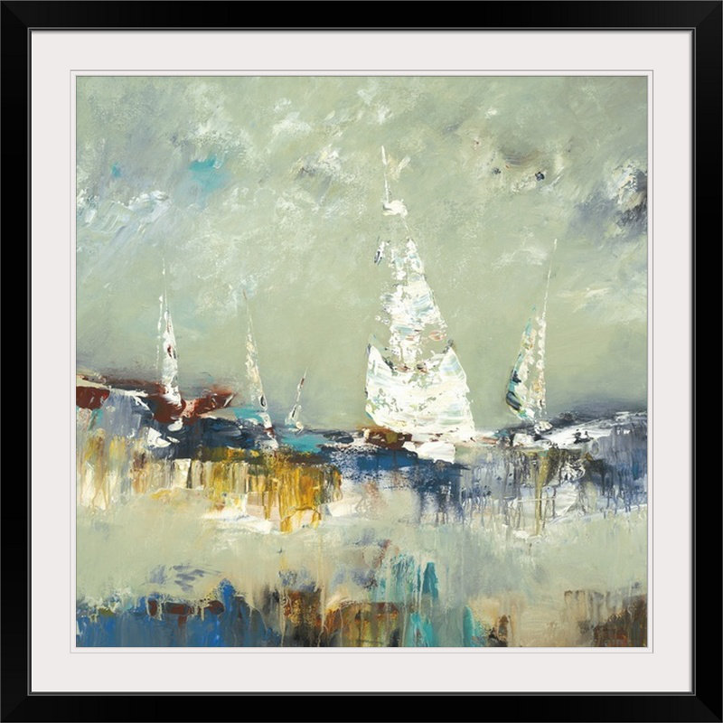 «Kinneola Sailing Away» par Lisa Ridgers, reproduction d'art, H 35 po x l 35 po x P 1,5 po, Toile