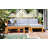 Outdoor Backyard Patio Wood 5-Piece Sectional Sofa Seating Group Set With Cushions