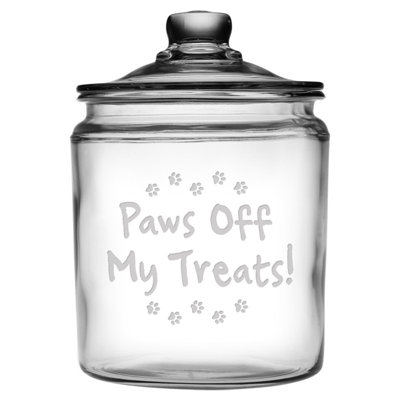 Clear Glass Treat Jar With Removable Lid