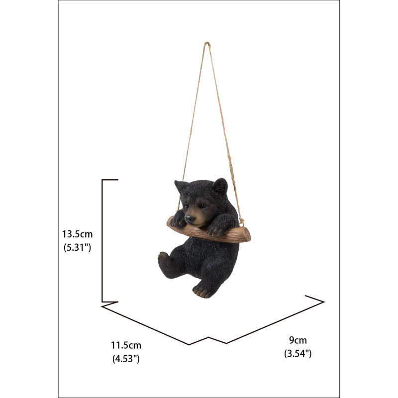 Ours noir suspendu