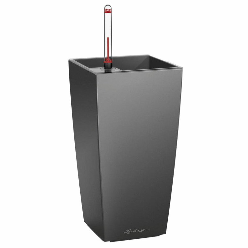 Pot Planter, Charcoal Metallic