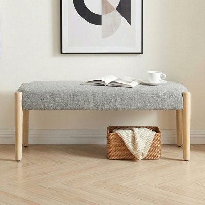 Banc rembourré en chenille de l 42 po