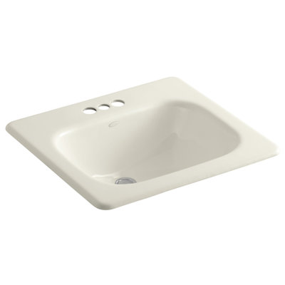 Tahoe Metal Rectangular Drop-In Bathroom Sink with Overflow