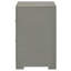 Table de chevet 2 tiroirs gris ultrabrillant-1341122113