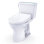 TOTO® Drake® Transitional WASHLET®+ Two-Piece Elongated 1.28 GPF TORNADO FLUSH® Toilet with S2 Bidet Seat, Cotton White - MW7863346CEG#01
