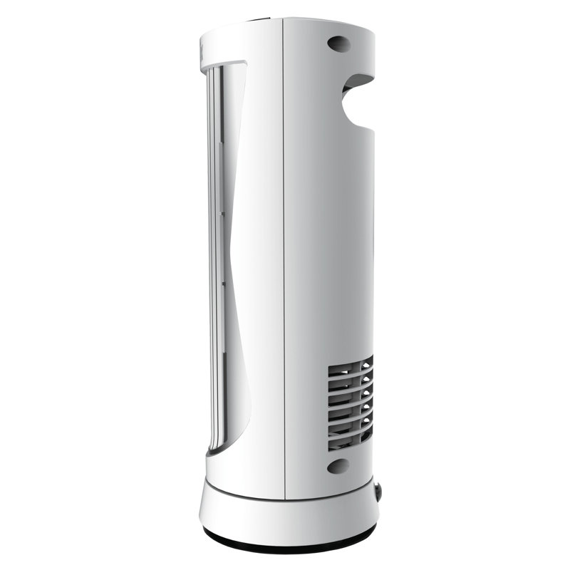12 Inch Oscillating Tower Fan, White
