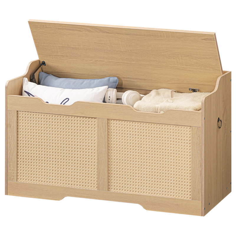 Banc de rangement en bois manufacturé Beverlyann